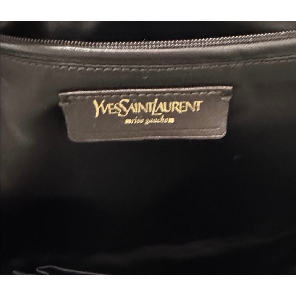 Yves Saint Laurent Purple Large Tribute Tote Bag EUC with COA - Picture 10 of 12